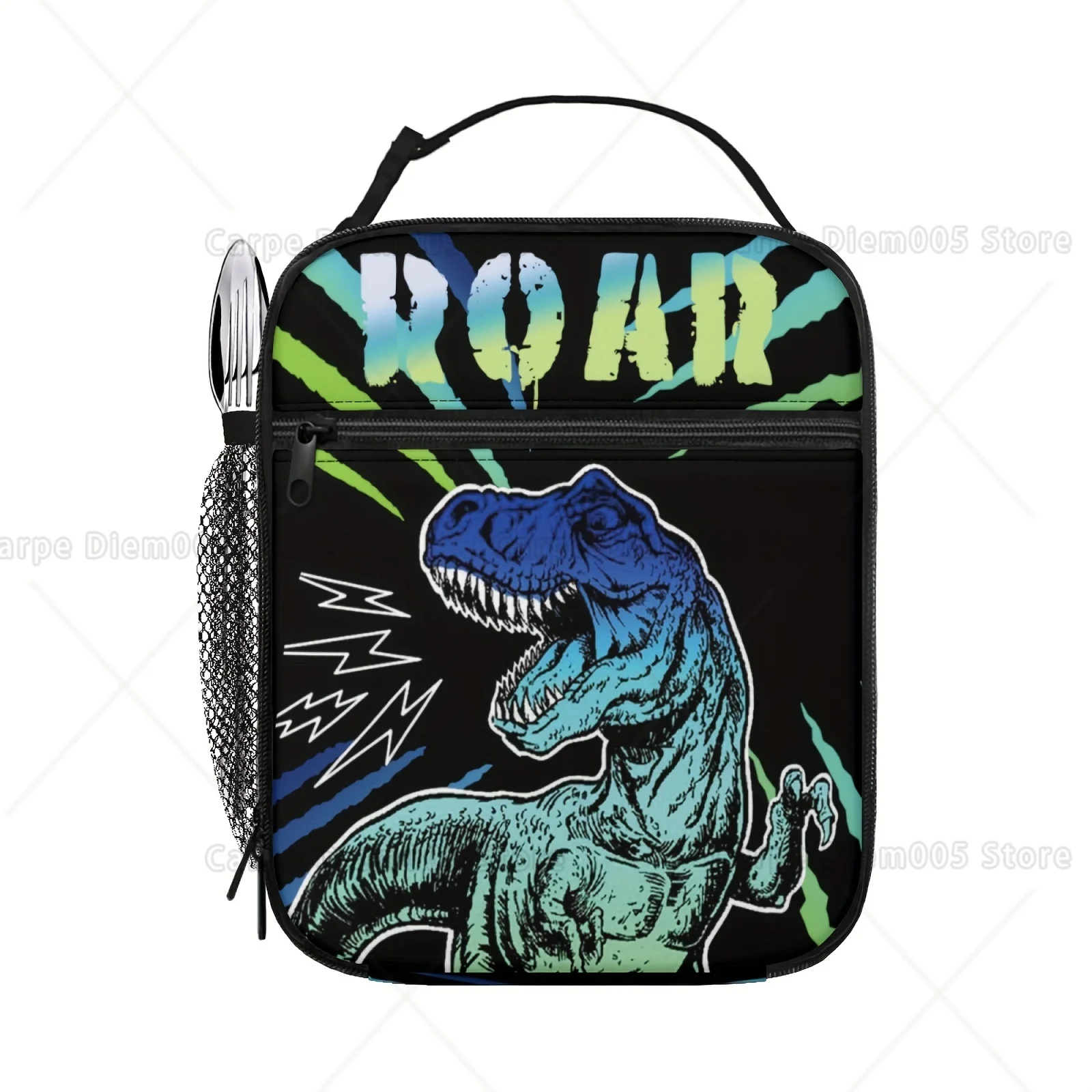 Dinosaur Lunchbox Reusable Insulated Lunch Bag Mixed Color, Rectangle Shape, with Hand Wash Operation Back To School
Dinosaur Lunchbox Reusable Insulated Lunch Bag Mixed Color, Rectangle Shape, with Hand Wash Operation Back To School