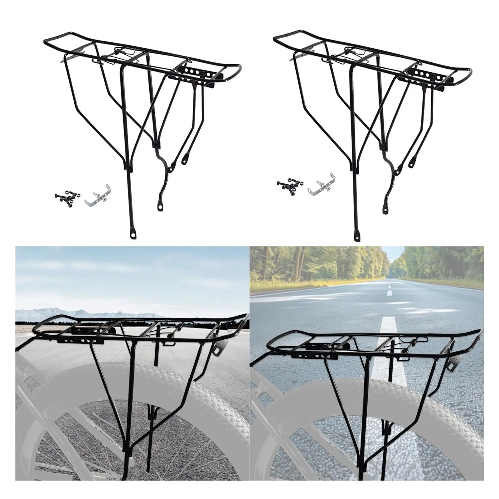 Задний багажник для велосипеда, простой в установке металлический багажник для велосипеда, грузовой багажник для доставки, аксессуары для езды на велосипеде на открытом воздухе, путешествия, поездки на работу
Задний багажник для велосипеда, простой в установке металлический багажник для велосипеда, грузовой багажник для доставки, аксессуары для езды на велосипеде на открытом воздухе, путешествия, поездки на работу