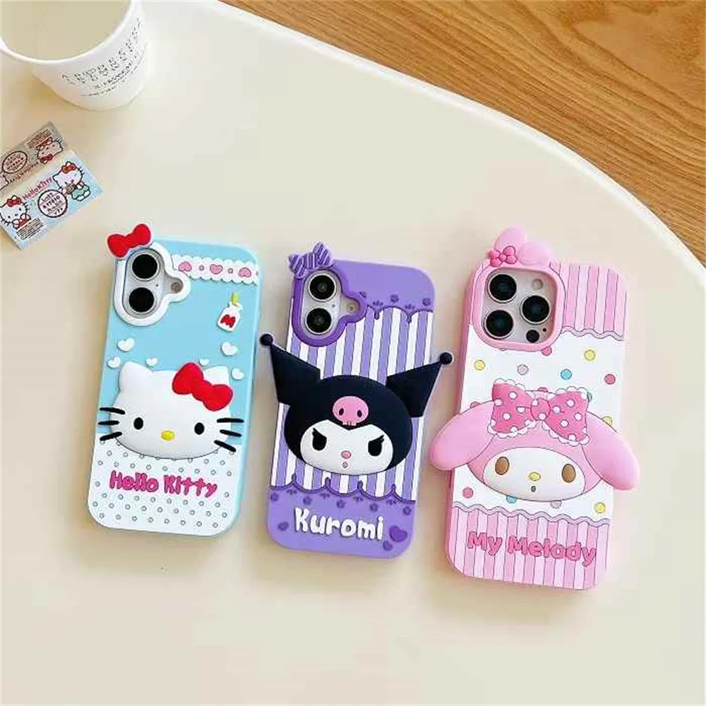 3D Hello Kitty Kuromi Cartoon Phone Case For iPhone 16 15 14 Plus 13 12 Pro Max 11 Kawaii Anime Y2k Soft Silicone Cover
3D Hello Kitty Kuromi Cartoon Phone Case For iPhone 16 15 14 Plus 13 12 Pro Max 11 Kawaii Anime Y2k Soft Silicone Cover