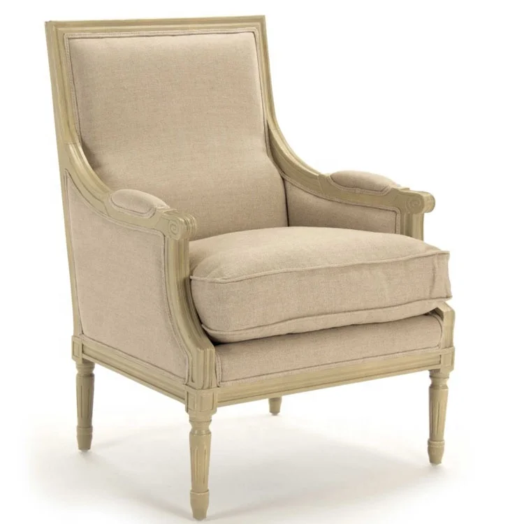 French farmhouse antique wood single rattan sofa chair natural linen accent chair
French farmhouse antique wood single rattan sofa chair natural linen accent chair
