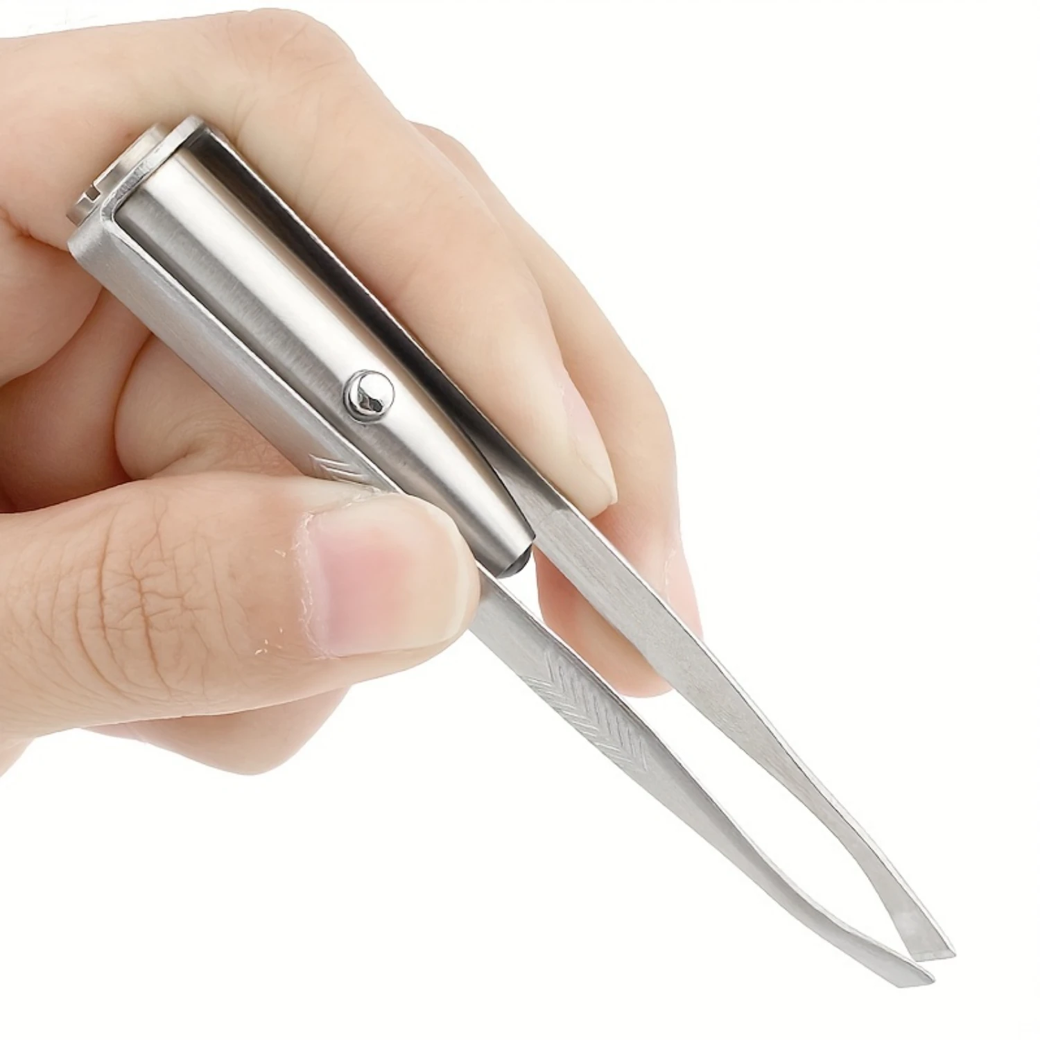 Eyebrow Tweezers Lightweight Stainless Steel Handy LED Light Eyelash Eyebrow Hair Removal Tweezers Makeup Tool
Eyebrow Tweezers Lightweight Stainless Steel Handy LED Light Eyelash Eyebrow Hair Removal Tweezers Makeup Tool