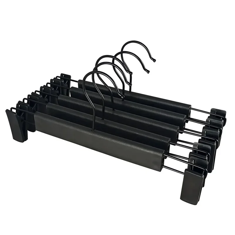 10PCS I KNOW Plastic Frosted Pants Trousers Hanger with Two Clips Kroean Hot Sale Adult Anti-slip Black Display PP Pants Hanger
10PCS I KNOW Plastic Frosted Pants Trousers Hanger with Two Clips Kroean Hot Sale Adult Anti-slip Black Display PP Pants Hanger