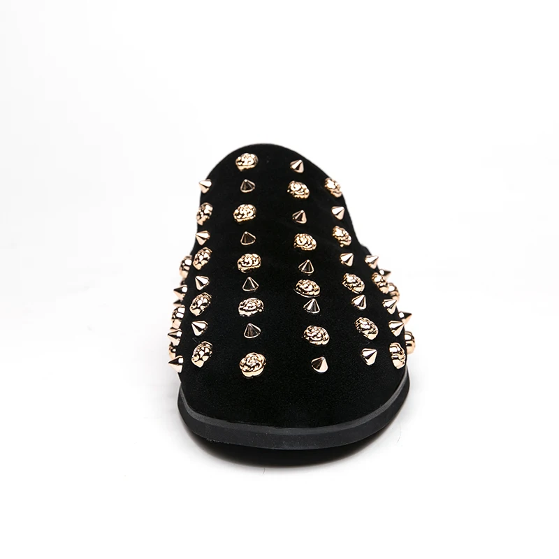 Men Black Rivet Mule Slippers Fashion Studded Backless Loafers Suede Slip On Casual Slides for Party & Street Size 38 - 46
Men Black Rivet Mule Slippers Fashion Studded Backless Loafers Suede Slip On Casual Slides for Party & Street Size 38 - 46