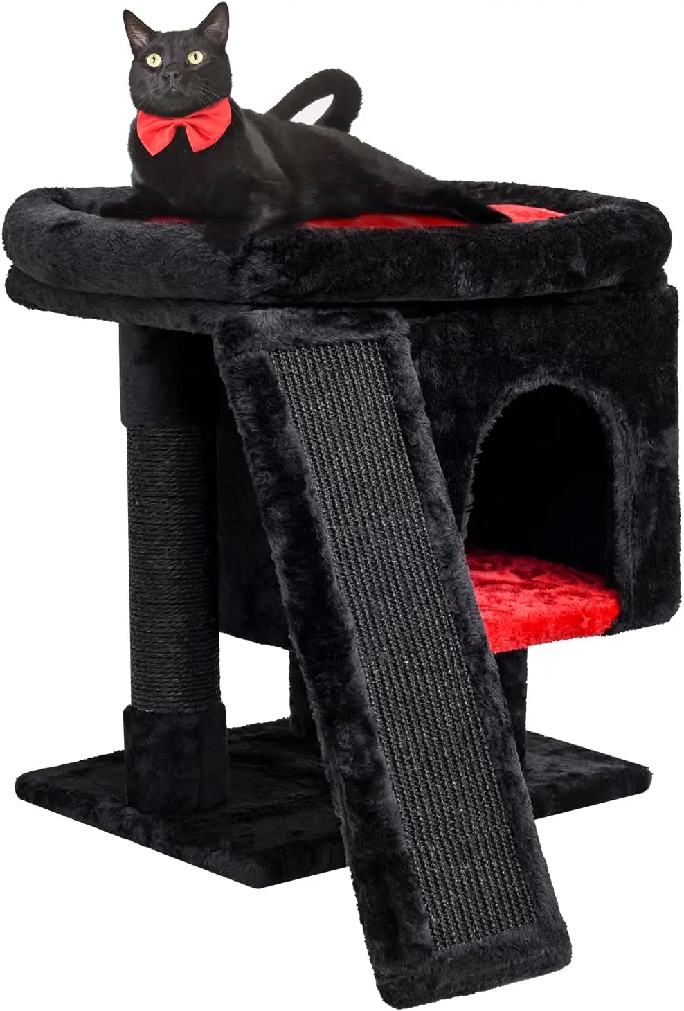 Gothic Cat Tree with Coffin Bed, Scratching Post, Activity House for Indoor Cats, Compact Design
Gothic Cat Tree with Coffin Bed, Scratching Post, Activity House for Indoor Cats, Compact Design