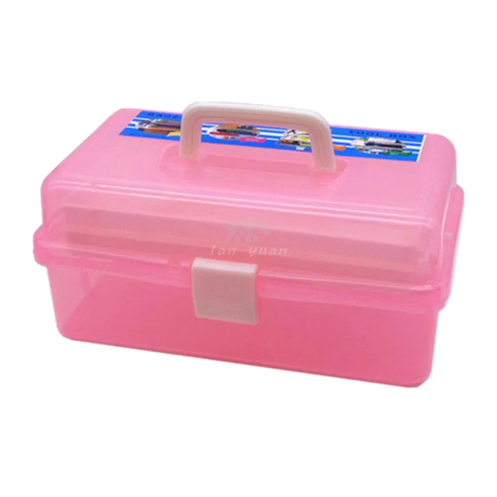 Nail Art Tool Box Manicures Tool Storage Box Plastic Transparent Tool Box Three Layers Manicures Tool Box (Pink)
Nail Art Tool Box Manicures Tool Storage Box Plastic Transparent Tool Box Three Layers Manicures Tool Box (Pink)