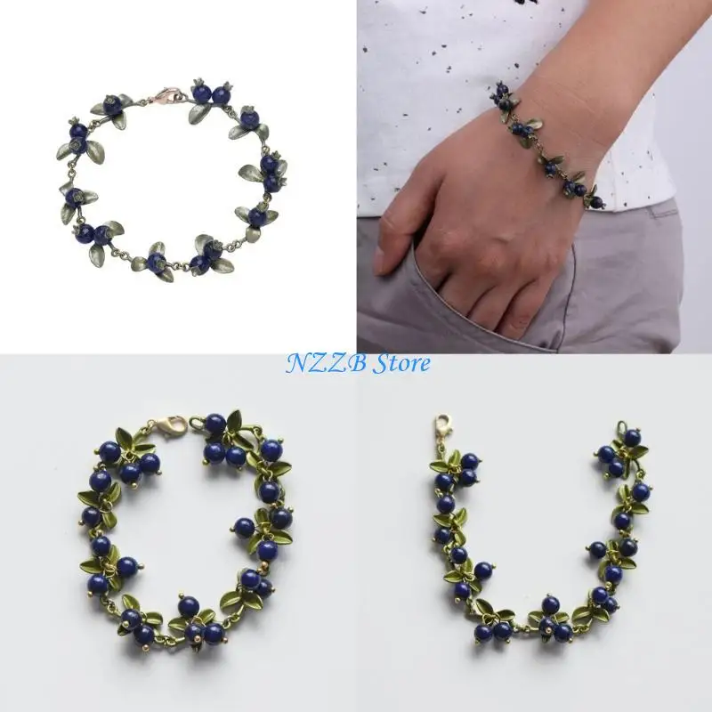 T21F Colorful Beaded Plant Leaves Fruit Peach Cranberry Bracelet for Women Jewelry
T21F Colorful Beaded Plant Leaves Fruit Peach Cranberry Bracelet for Women Jewelry