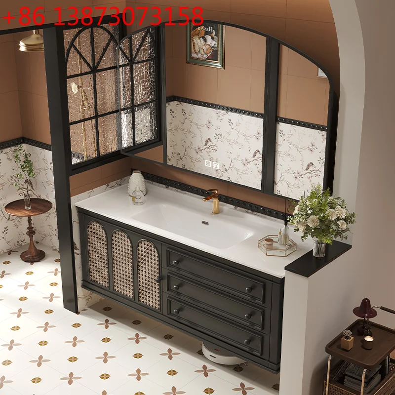 Средневековый шкаф для ванной комнаты из ротанга, керамический встроенный шкаф для умывальника, комбинация 2025 года, новая станция для мытья рук в ванной комнате
Средневековый шкаф для ванной комнаты из ротанга, керамический встроенный шкаф для умывальника, комбинация 2025 года, новая станция для мытья рук в ванной комнате