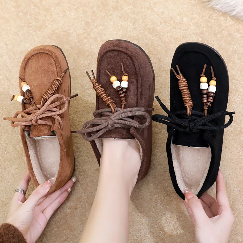 Women's Autumn/Winter Fleece-Lined Thermal Cotton Boots Retro Casual Footwear
Women's Autumn/Winter Fleece-Lined Thermal Cotton Boots Retro Casual Footwear