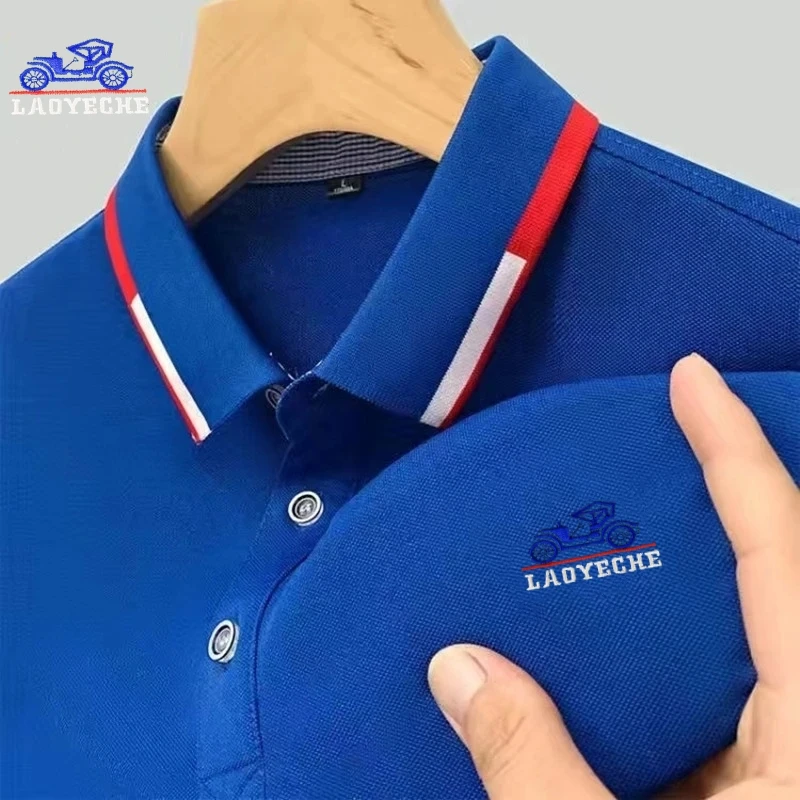 Summer men's high-quality embroidered short sleeved polo shirt, new fashionable and casual multifunctional top
Summer men's high-quality embroidered short sleeved polo shirt, new fashionable and casual multifunctional top
