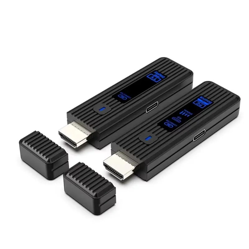 B04C--Беспроводной видеопередатчик с поддержкой и удлинитель приемника, адаптер дисплея, ключ для ТВ-монитора, совместимость с проектором
B04C--Беспроводной видеопередатчик с поддержкой и удлинитель приемника, адаптер дисплея, ключ для ТВ-монитора, совместимость с проектором