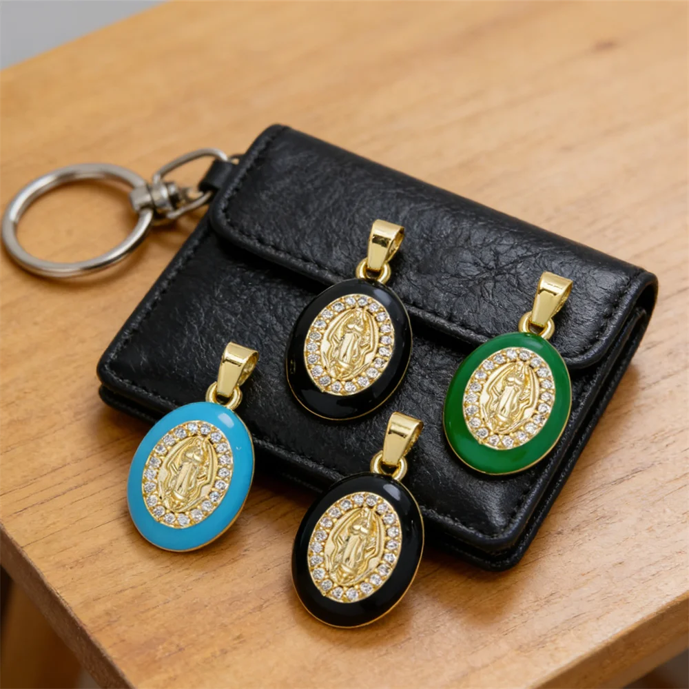 3Pcs Pendants Brass Plated Enamel Virgin Mary Oval Charms for DIY Jewelry Necklace Bracelet Making Accessories for Women Men
3Pcs Pendants Brass Plated Enamel Virgin Mary Oval Charms for DIY Jewelry Necklace Bracelet Making Accessories for Women Men