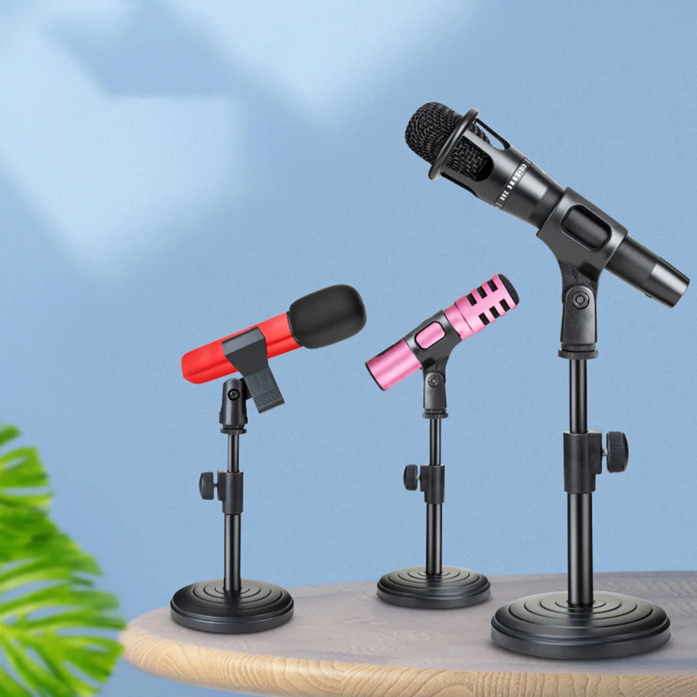 Adjustable Desktop Microphone Stand Flexible Angle Black Metal Base Foldable For Podcasting Studio Conference Singing Microphone
Adjustable Desktop Microphone Stand Flexible Angle Black Metal Base Foldable For Podcasting Studio Conference Singing Microphone