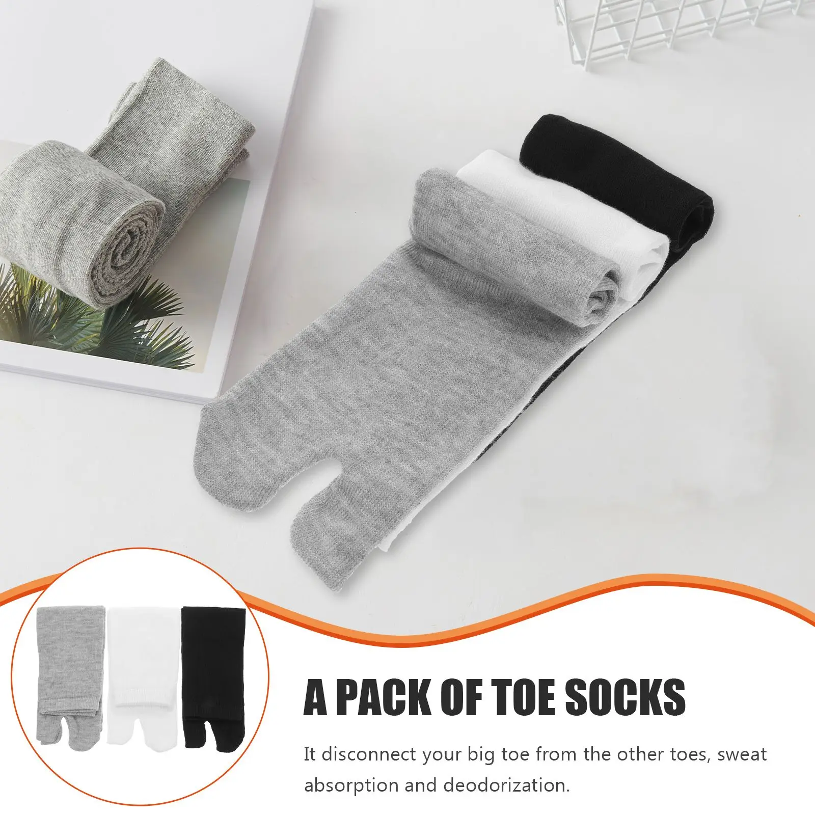 3 Pairs Mid-calf Tabi Socks for Women Men Cotton Adult Split Toe Sandals Japanese Style Polyester Breathable Elastic
3 Pairs Mid-calf Tabi Socks for Women Men Cotton Adult Split Toe Sandals Japanese Style Polyester Breathable Elastic