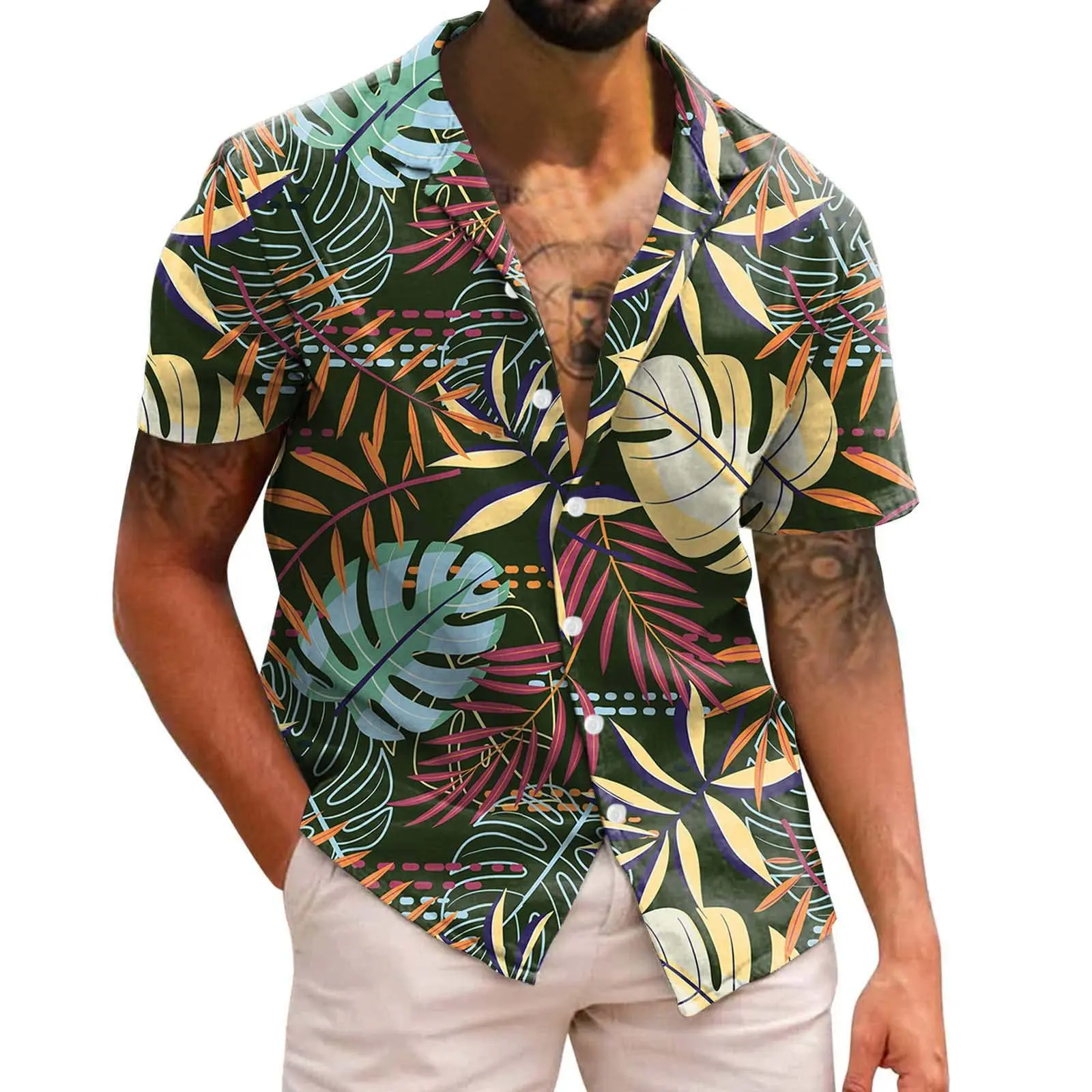 Hawaiian Shirt 3D Coconut Tree Print Men Casual Beach Fashion Shirt Casual Button Shirts Harajuku Short Sleeve Oversized Shirt
Hawaiian Shirt 3D Coconut Tree Print Men Casual Beach Fashion Shirt Casual Button Shirts Harajuku Short Sleeve Oversized Shirt