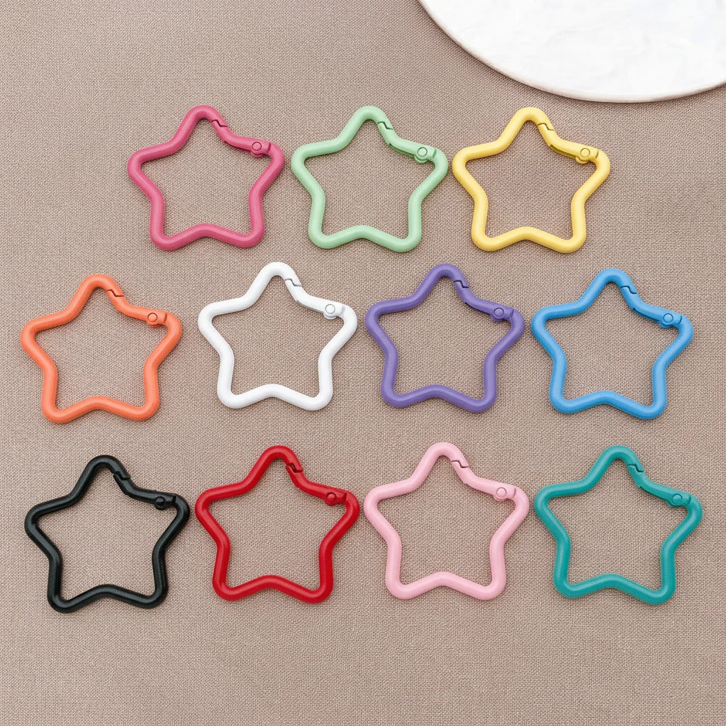 10pcs 40.5x41mm Large Star Lobster Clasps Openable Snap Clasps Hooks Keychain For Jewelry Making Key Ring Findings Supplies
10pcs 40.5x41mm Large Star Lobster Clasps Openable Snap Clasps Hooks Keychain For Jewelry Making Key Ring Findings Supplies