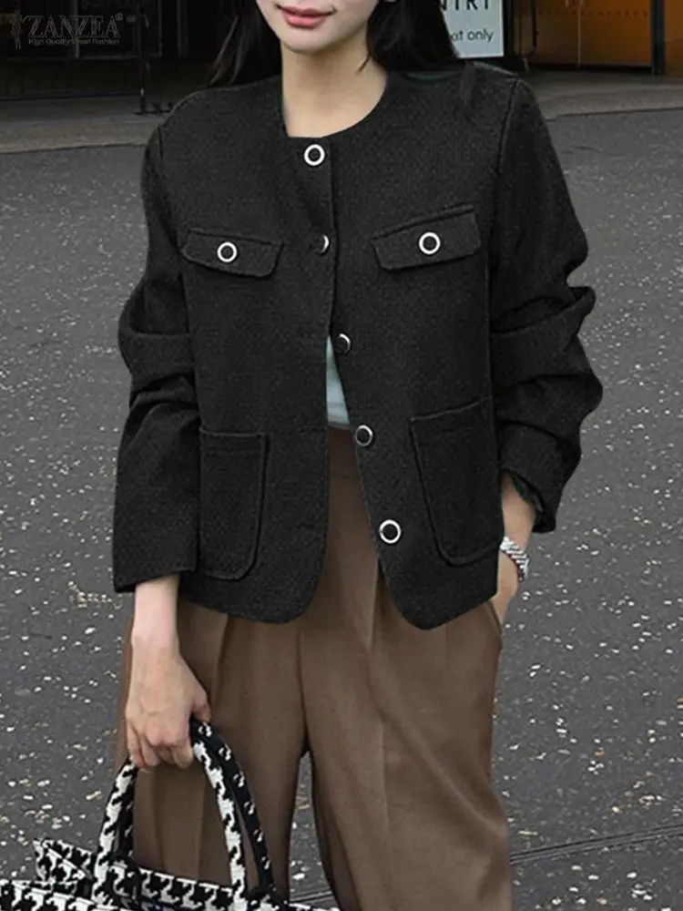 Осенние куртки 2025 года, женские пальто ZANZEA, стильная верхняя одежда OL, зимние куртки с круглым вырезом и длинными рукавами, женские пуховые пальто на пуговицах, большие размеры
Осенние куртки 2025 года, женские пальто ZANZEA, стильная верхняя одежда OL, зимние куртки с круглым вырезом и длинными рукавами, женские пуховые пальто на пуговицах, большие размеры