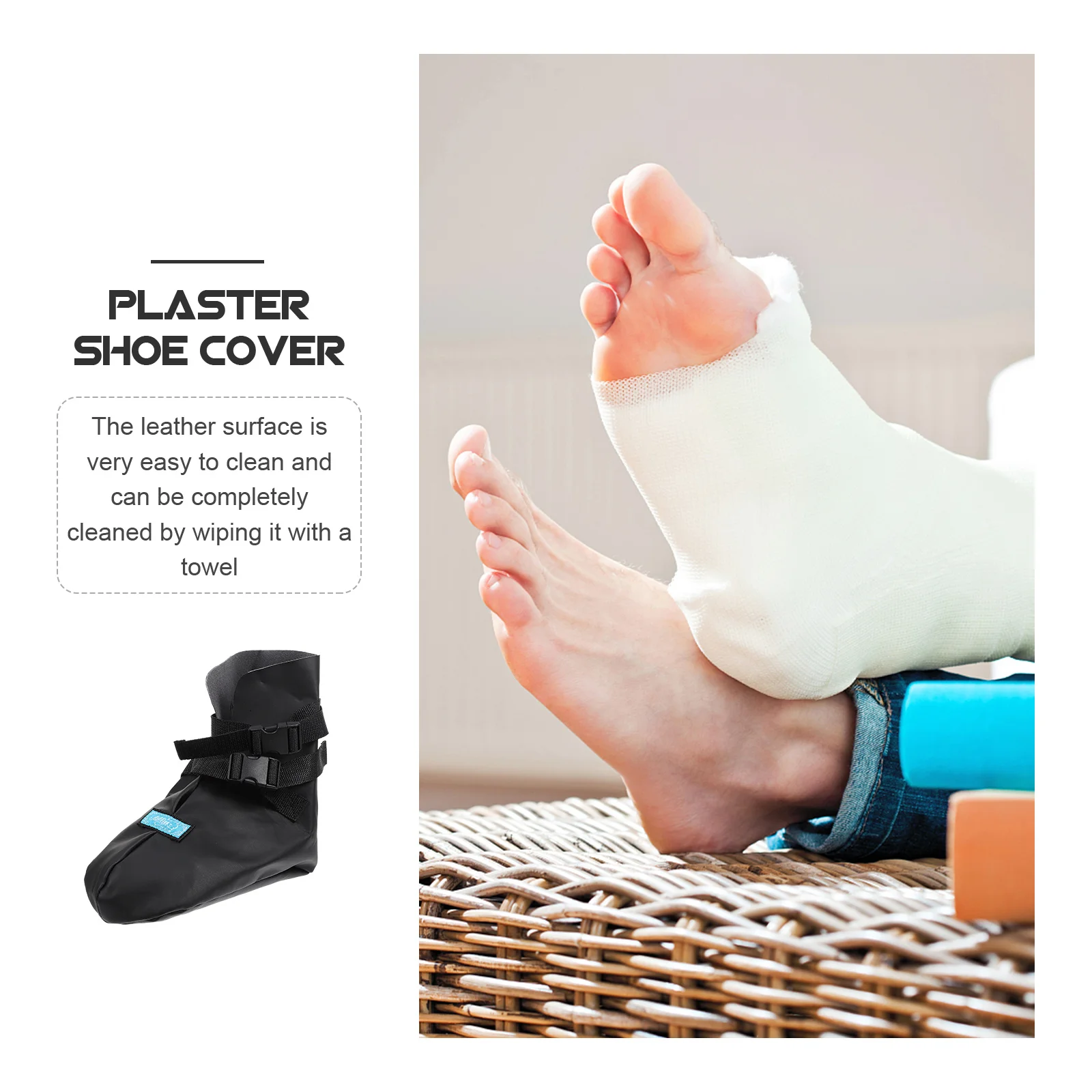 Foot Cast Cover Waterproof Protective Shoe Closed Toe Large Toe Box Adjustable Straps Post Surgery Foot Cast Boot Recovery
Foot Cast Cover Waterproof Protective Shoe Closed Toe Large Toe Box Adjustable Straps Post Surgery Foot Cast Boot Recovery