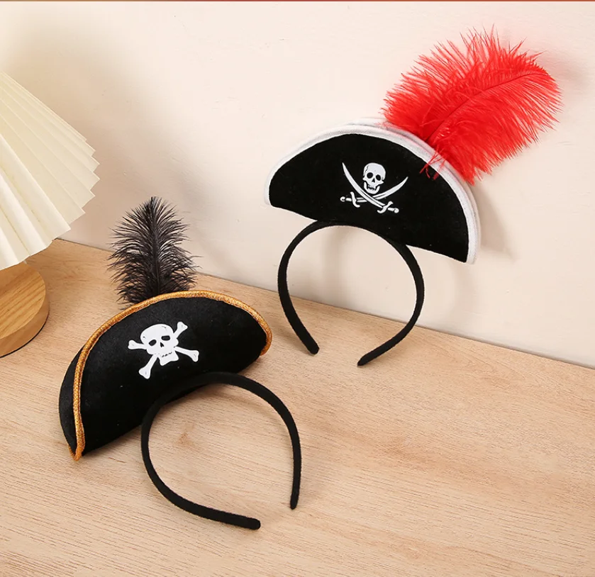 20pcs Halloween Captain Headpiece Pirate Mini Hat Feather Headband Cosplay Costume Accessories Decorations
20pcs Halloween Captain Headpiece Pirate Mini Hat Feather Headband Cosplay Costume Accessories Decorations