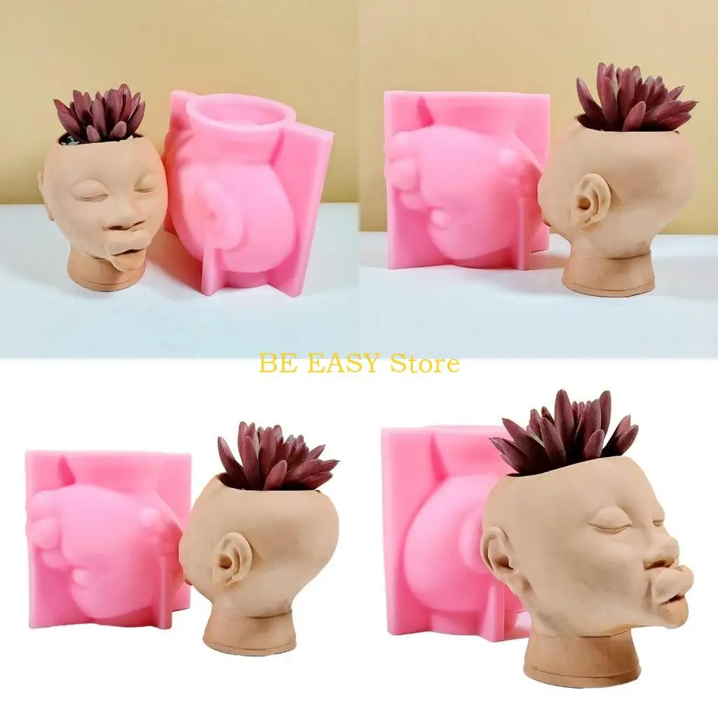 E28F Girl Pen Holder Silicone Mold Table Ornament Planter Flowerpot Molds
E28F Girl Pen Holder Silicone Mold Table Ornament Planter Flowerpot Molds