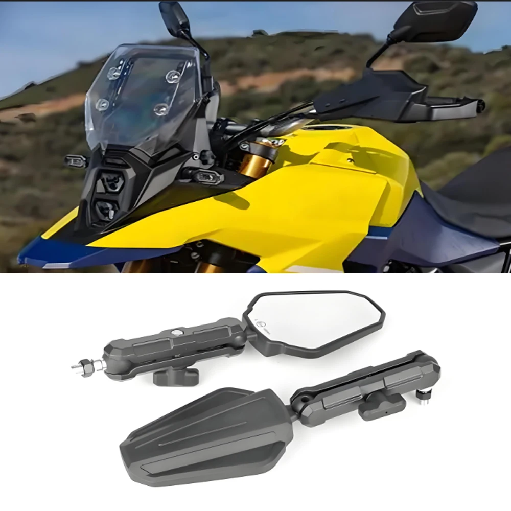 For Suzuki V-STROM 800DE 800de Adventure 2023- New Motorcycle Handle adjustable Rearview Mirror Foldable Side Mirror a pair
For Suzuki V-STROM 800DE 800de Adventure 2023- New Motorcycle Handle adjustable Rearview Mirror Foldable Side Mirror a pair