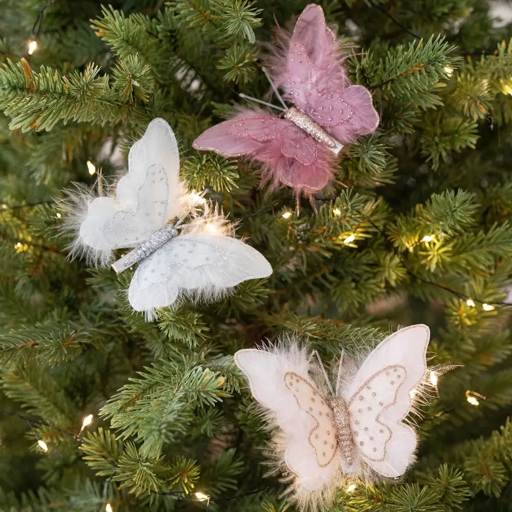 3pcs Multicolor Christmas Glitter Butterfly Ornament Glittering Simulation Butterfly Christmas Tree Decoration With Clip
3pcs Multicolor Christmas Glitter Butterfly Ornament Glittering Simulation Butterfly Christmas Tree Decoration With Clip