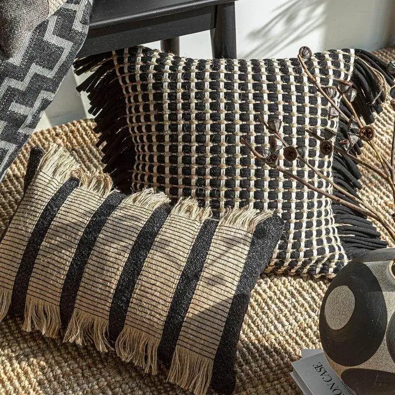 Наволочка ручной работы большая, винтажная, в стиле Ваби-Саби, из льняных полосок с веревочными вставками, образец ткани для декоративных чехлов на подушки для дома
Наволочка ручной работы большая, винтажная, в стиле Ваби-Саби, из льняных полосок с веревочными вставками, образец ткани для декоративных чехлов на подушки для дома