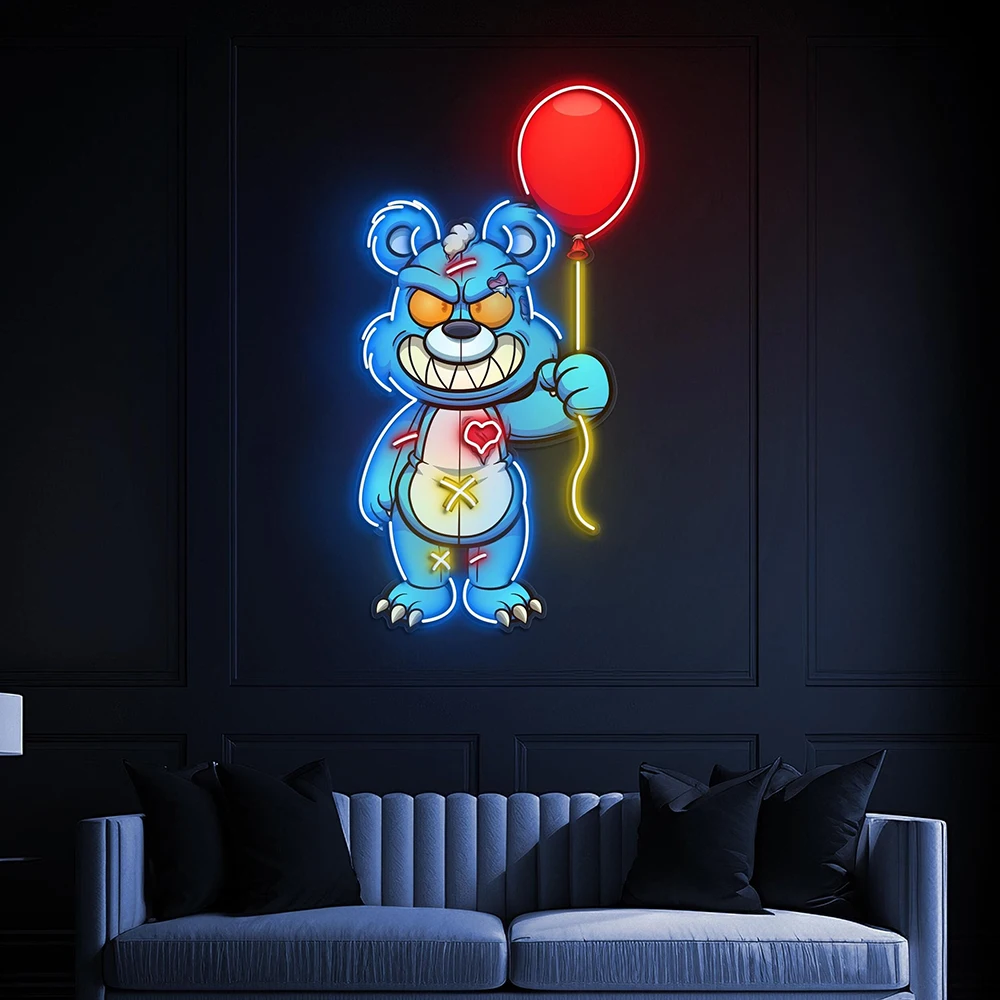 Bear With Balloon Neon Sign Custom Anime Neon Sign Living Room Home Party Wall Decor Business Spaces Decoration LED Neon Light
Bear With Balloon Neon Sign Custom Anime Neon Sign Living Room Home Party Wall Decor Business Spaces Decoration LED Neon Light
