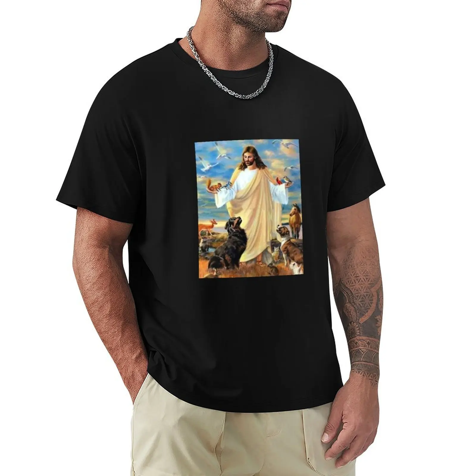 Jesus Christ And They Animals T-Shirt aesthetic clothes anime t shirts mens big and tall t shirts
Jesus Christ And They Animals T-Shirt aesthetic clothes anime t shirts mens big and tall t shirts