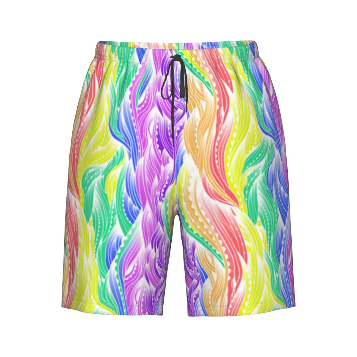 Men's Swimming Shorts Colorful Wavy Pattern Trunks Beach Wear
Men's Swimming Shorts Colorful Wavy Pattern Trunks Beach Wear