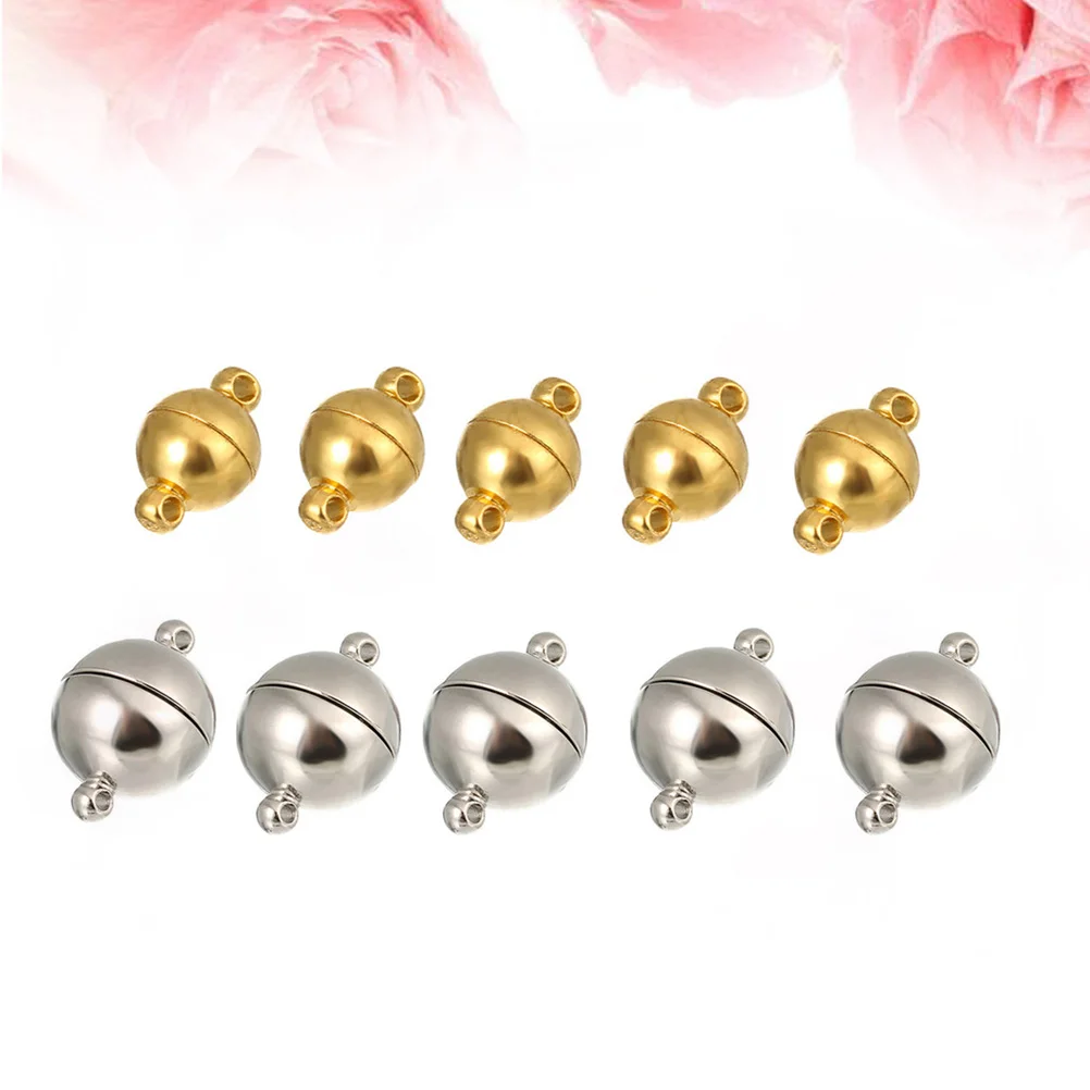 10 Pcs Jewelry Fastener Hook Connector Manual Magnetic Barrel Clasps for Bracelet Connectors
10 Pcs Jewelry Fastener Hook Connector Manual Magnetic Barrel Clasps for Bracelet Connectors