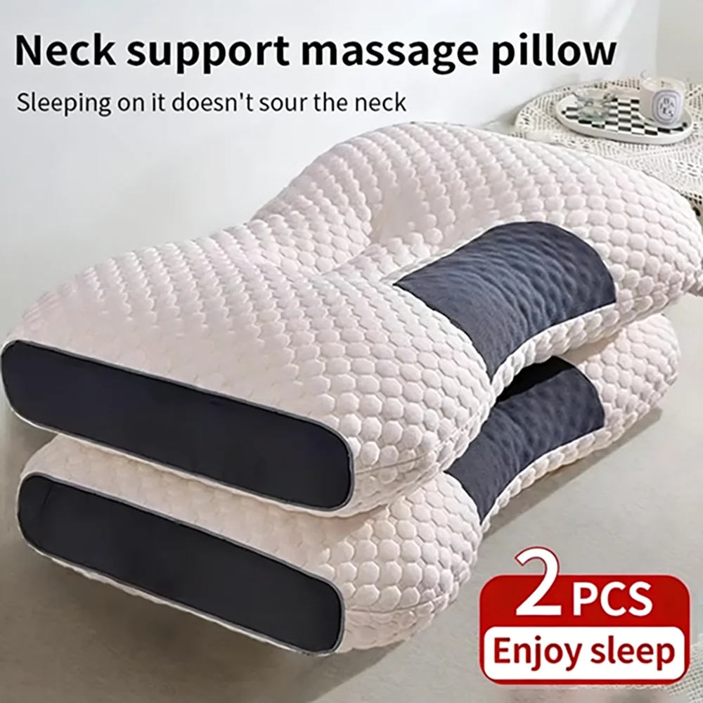 2pcs Soft Neck Pillow, Adjustable Ergonomic Orthopedic Contour Support, High Quality Pillow Core, For Sleeping Comfort
2pcs Soft Neck Pillow, Adjustable Ergonomic Orthopedic Contour Support, High Quality Pillow Core, For Sleeping Comfort
