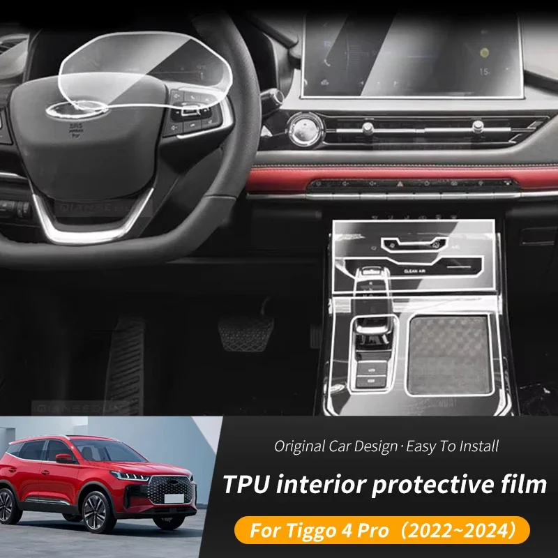 For Chery TIGGO 4 Pro 2022-2024 Automotive Gearbox Air Panel GPS Navigation Screen Interior TPU Protective Film Anti-Scratch
For Chery TIGGO 4 Pro 2022-2024 Automotive Gearbox Air Panel GPS Navigation Screen Interior TPU Protective Film Anti-Scratch