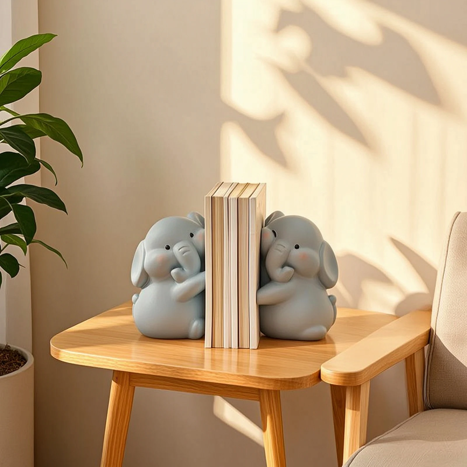 Elephant Decorative Bookends Compact Book Holders for Children, Bookshelf, Nursery
Elephant Decorative Bookends Compact Book Holders for Children, Bookshelf, Nursery