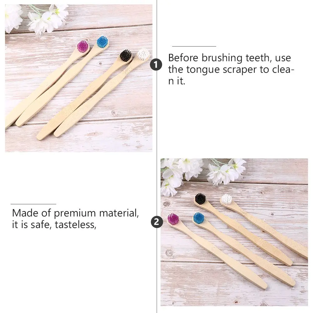 4 Pcs Scraper Cleaners Bamboo Wood Tongue Cleaning Brush al Health Care Tools Lightweight Portable Fresh Breath Cleaning
4 Pcs Scraper Cleaners Bamboo Wood Tongue Cleaning Brush al Health Care Tools Lightweight Portable Fresh Breath Cleaning