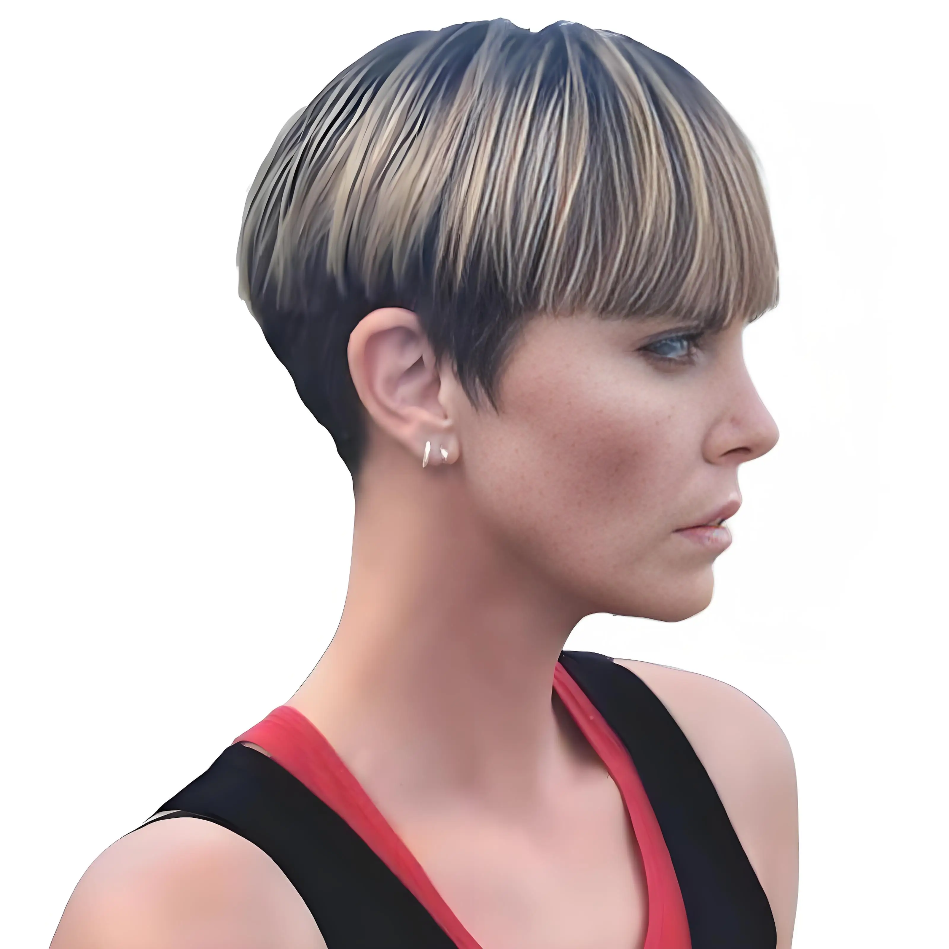 Celebrity-Inspired Fashion Wig for Women - Straight Bangs Middle Part Black Blonde Ombre Synthetic Hair Wig
Celebrity-Inspired Fashion Wig for Women - Straight Bangs Middle Part Black Blonde Ombre Synthetic Hair Wig