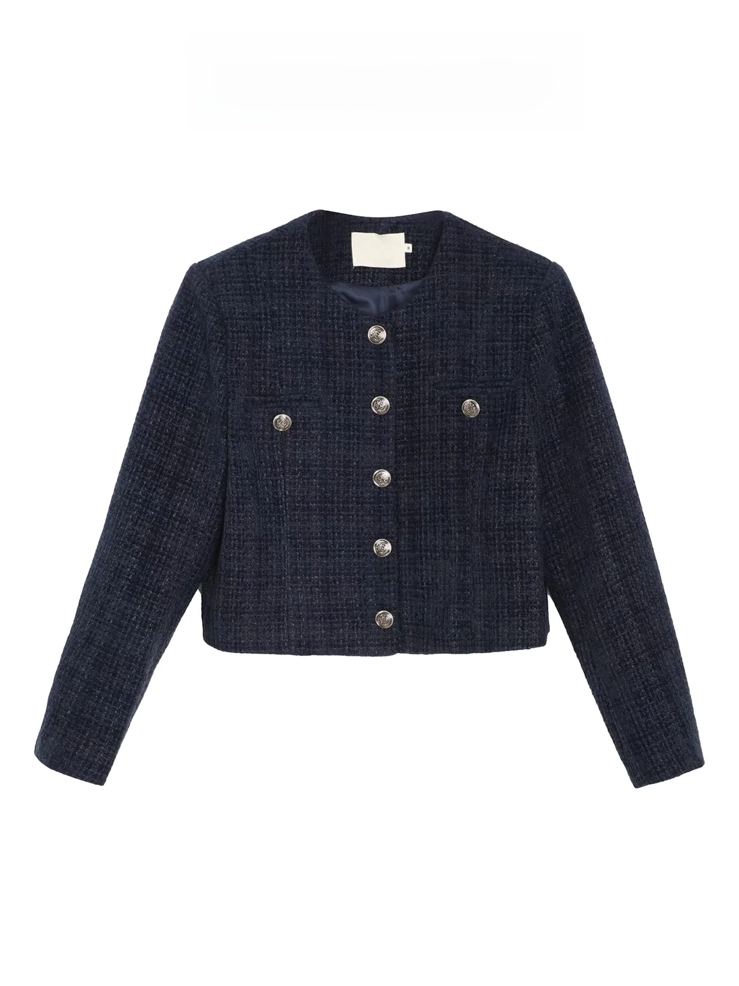 Premium Style Short Casual Blue Outerwear Women's Fashion Spring 2026 New Retro Design Standard Fit Long Sleeve round Neck
Premium Style Short Casual Blue Outerwear Women's Fashion Spring 2026 New Retro Design Standard Fit Long Sleeve round Neck