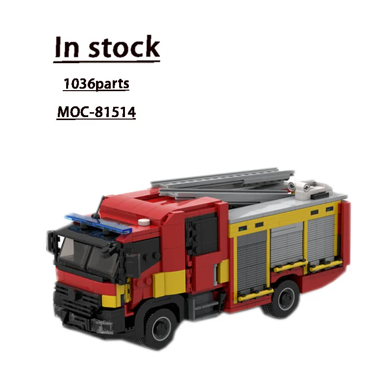 MOC-81514Новая классическая модель пожарно-спасательной машины, 1036 деталей, рождественский строительный блок для мальчиков и детей, игрушка в подарок
MOC-81514Новая классическая модель пожарно-спасательной машины, 1036 деталей, рождественский строительный блок для мальчиков и детей, игрушка в подарок