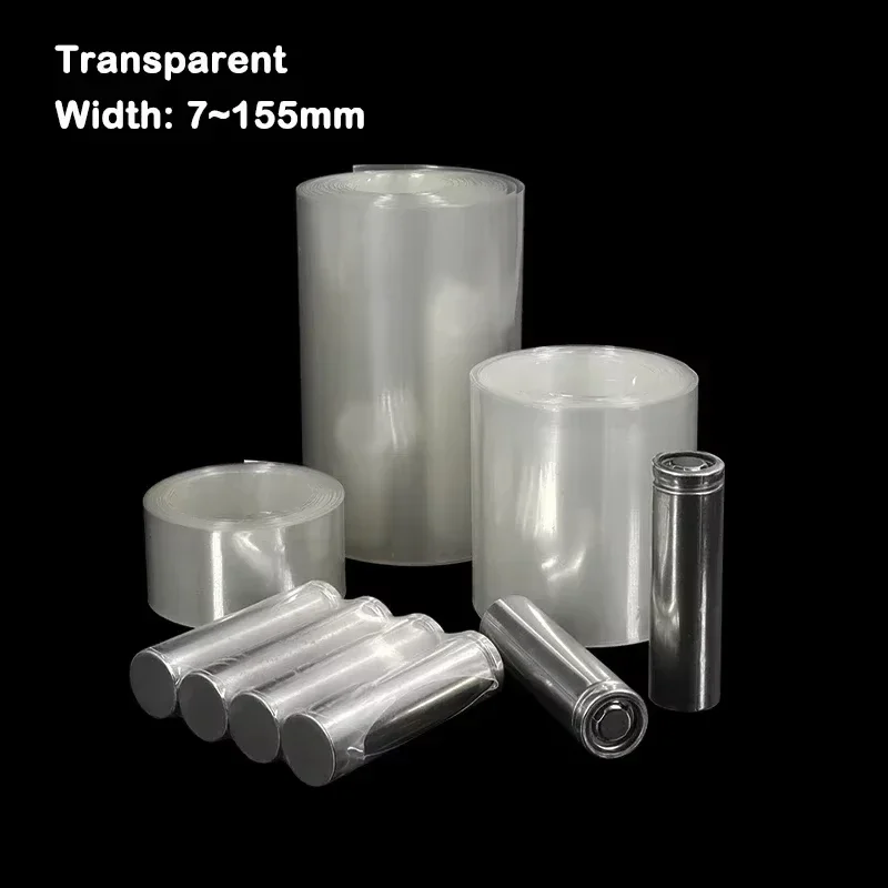 Transparent 7~ 155mm 18650 Lipo Battery Pack PVC Heat Shrink Tube 1~20M Insulated Film Wrap Lithium Case Protection Cable Sleeve
Transparent 7~ 155mm 18650 Lipo Battery Pack PVC Heat Shrink Tube 1~20M Insulated Film Wrap Lithium Case Protection Cable Sleeve
