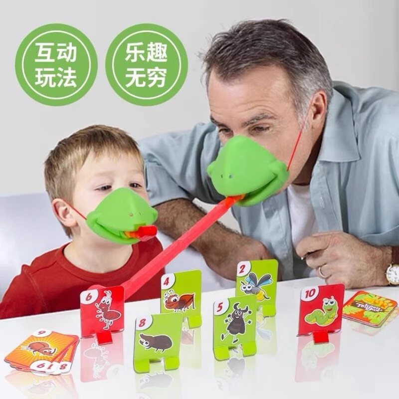 Frog Mouth Tongue Blowing Music Children's Toys Board Game Chameleon Lizard Mask Parent-child Puzzle Game Props
Frog Mouth Tongue Blowing Music Children's Toys Board Game Chameleon Lizard Mask Parent-child Puzzle Game Props