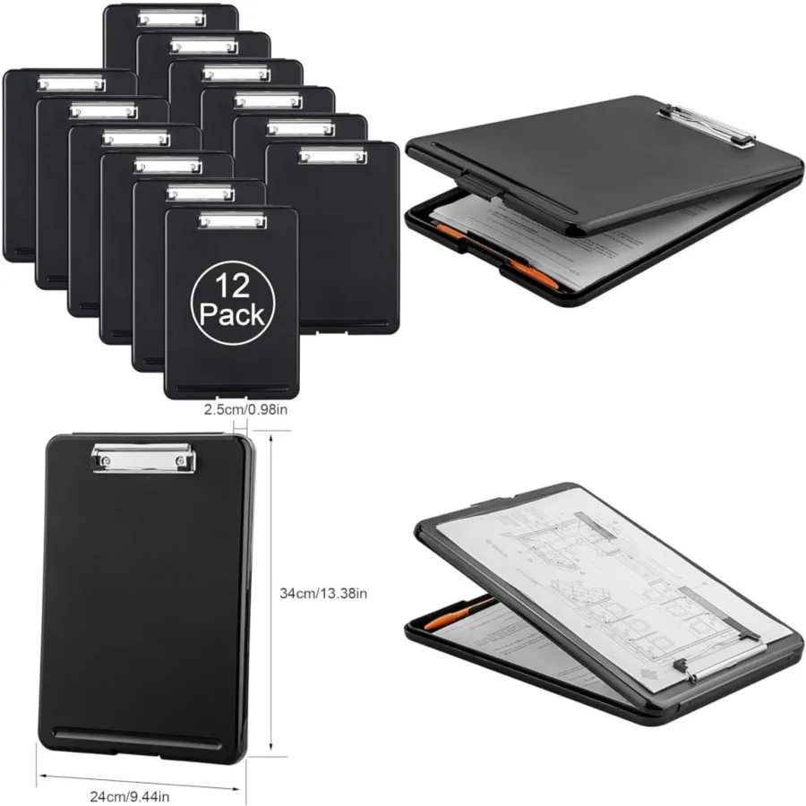 Plastic A4 Form Storage Box Case, Clipboard Case, Bulk clipboard Set Suitable for School, Utility, Industrial Office, Medical P
Plastic A4 Form Storage Box Case, Clipboard Case, Bulk clipboard Set Suitable for School, Utility, Industrial Office, Medical P