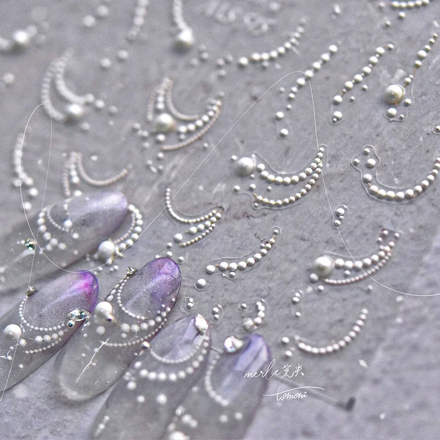 French Style Simple Pearl Mini White Butterfly Star Moon 5D Relief Self Adhesive Nail Art Decoration Sticker Manicure Tool Decal
French Style Simple Pearl Mini White Butterfly Star Moon 5D Relief Self Adhesive Nail Art Decoration Sticker Manicure Tool Decal
