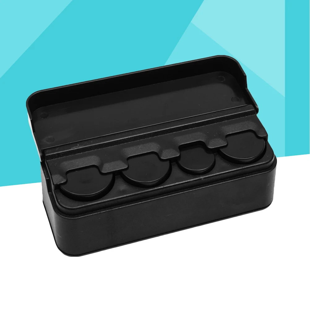 Plastic On-board Coin Box Dispenser Storage Coins Purse Wallet Holders Storage Box (Black)
Plastic On-board Coin Box Dispenser Storage Coins Purse Wallet Holders Storage Box (Black)
