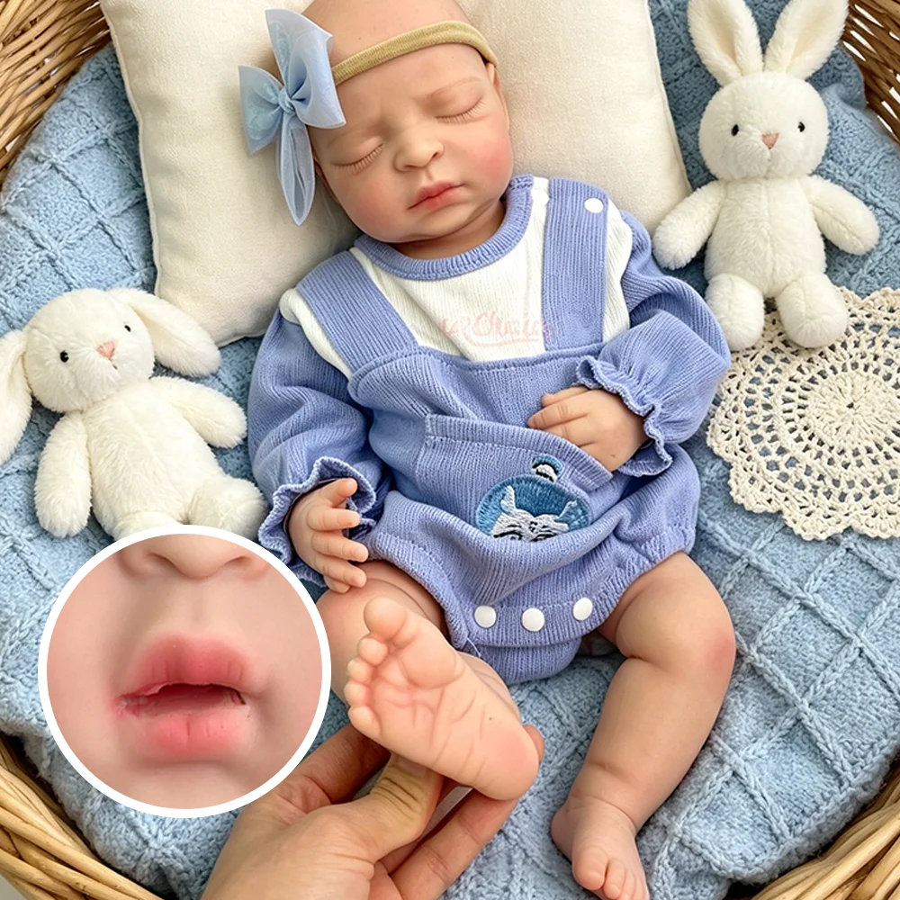 Open Mouth 17" Realistic Silicone Reborn Baby Doll Girl DIY Painted Waterproof Newborn For Collectors Art Silicone Reborn Doll
Open Mouth 17" Realistic Silicone Reborn Baby Doll Girl DIY Painted Waterproof Newborn For Collectors Art Silicone Reborn Doll