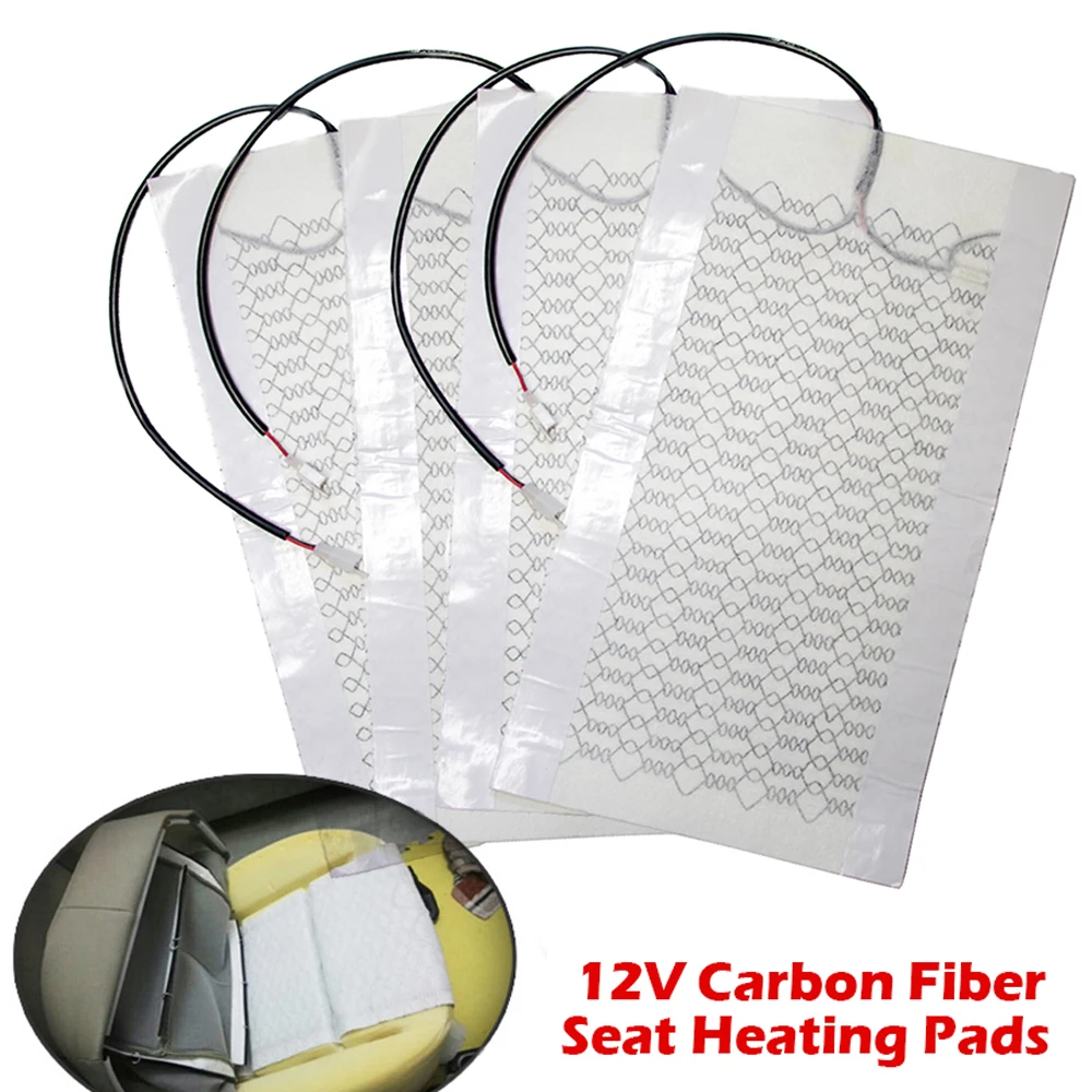 2pcs/4pcs 12V Universal Car Seat Heated Heating Heater Carbon Fiber Heat Pads Kit Cushion Mat Winter Warmer Seat Covers Set
2pcs/4pcs 12V Universal Car Seat Heated Heating Heater Carbon Fiber Heat Pads Kit Cushion Mat Winter Warmer Seat Covers Set