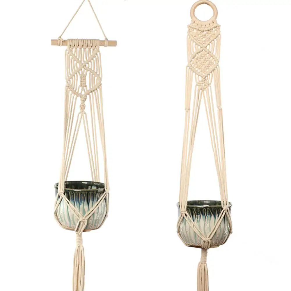 80cm Rope+15cm Rod Plants Hanging Basket Hand Woven Hemp Rope Plants Flowers Pot Hanging Basket Holder Net Home Garden Decor
80cm Rope+15cm Rod Plants Hanging Basket Hand Woven Hemp Rope Plants Flowers Pot Hanging Basket Holder Net Home Garden Decor