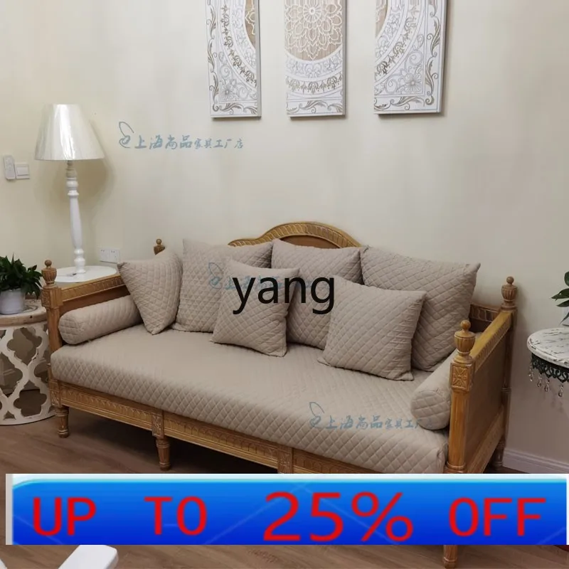 LTT American country oak sofa French solid wood retro old furniture simple sofa
LTT American country oak sofa French solid wood retro old furniture simple sofa
