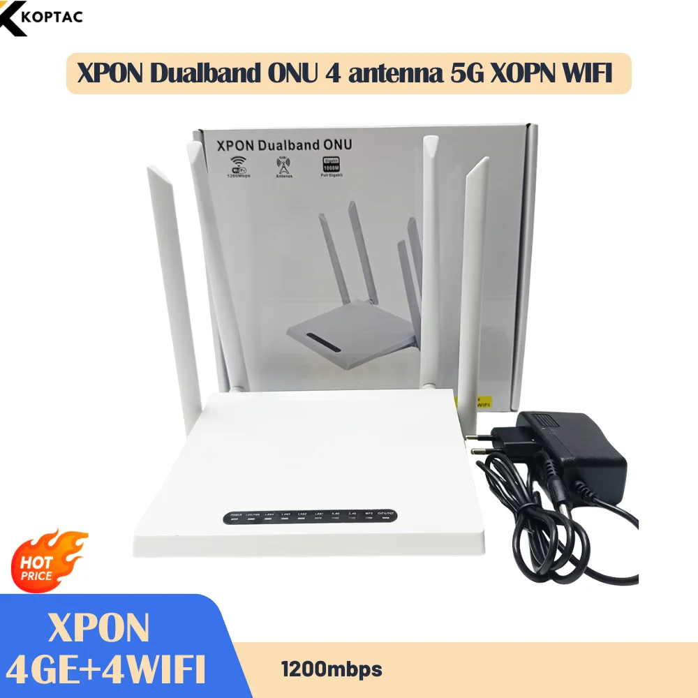 100% Original New XPON ONU GE TEL HGU WIFI 4G Dual Band ONT EPON/GPON Optical Fiber Router 1PCS router The network fast T-PLink
100% Original New XPON ONU GE TEL HGU WIFI 4G Dual Band ONT EPON/GPON Optical Fiber Router 1PCS router The network fast T-PLink