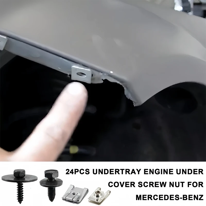 24pcs Engine Undertray Clips Screws Under Cover Rivets for Mercedes-Benz E-Class Interior Accessories
24pcs Engine Undertray Clips Screws Under Cover Rivets for Mercedes-Benz E-Class Interior Accessories