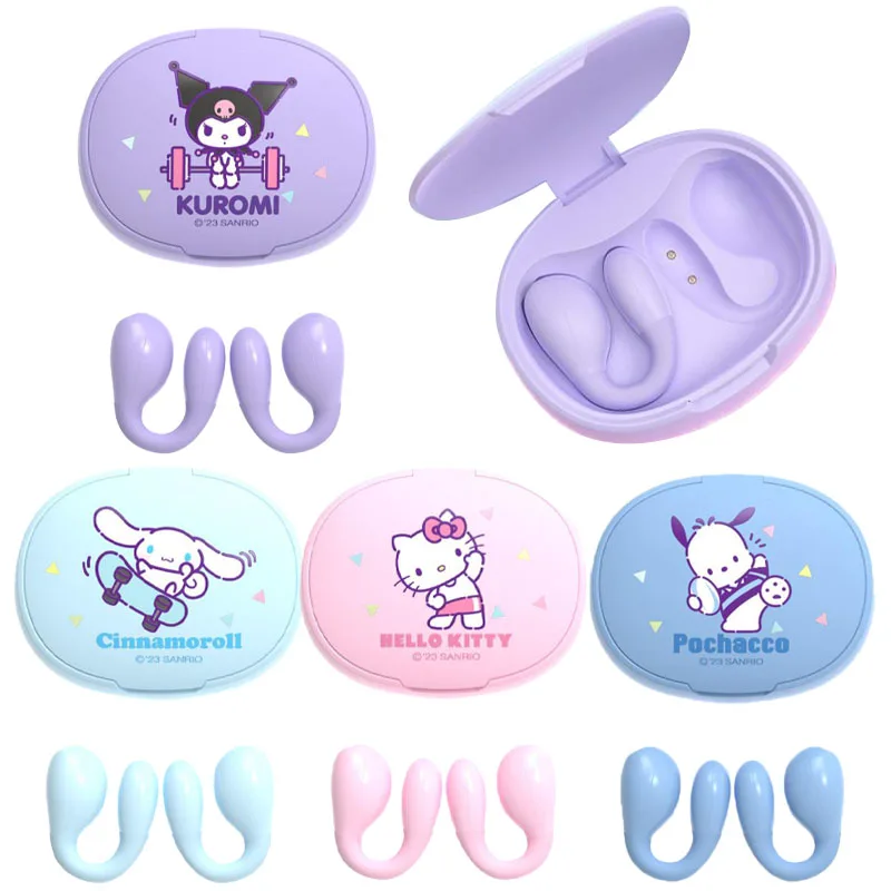 Kawaii Sanrios Sports Series Wireless Earphone New Hello Kitty Kuromi Cinnamoroll Pochacco Ear Clip Headphone Bluetooth Earphone
Kawaii Sanrios Sports Series Wireless Earphone New Hello Kitty Kuromi Cinnamoroll Pochacco Ear Clip Headphone Bluetooth Earphone