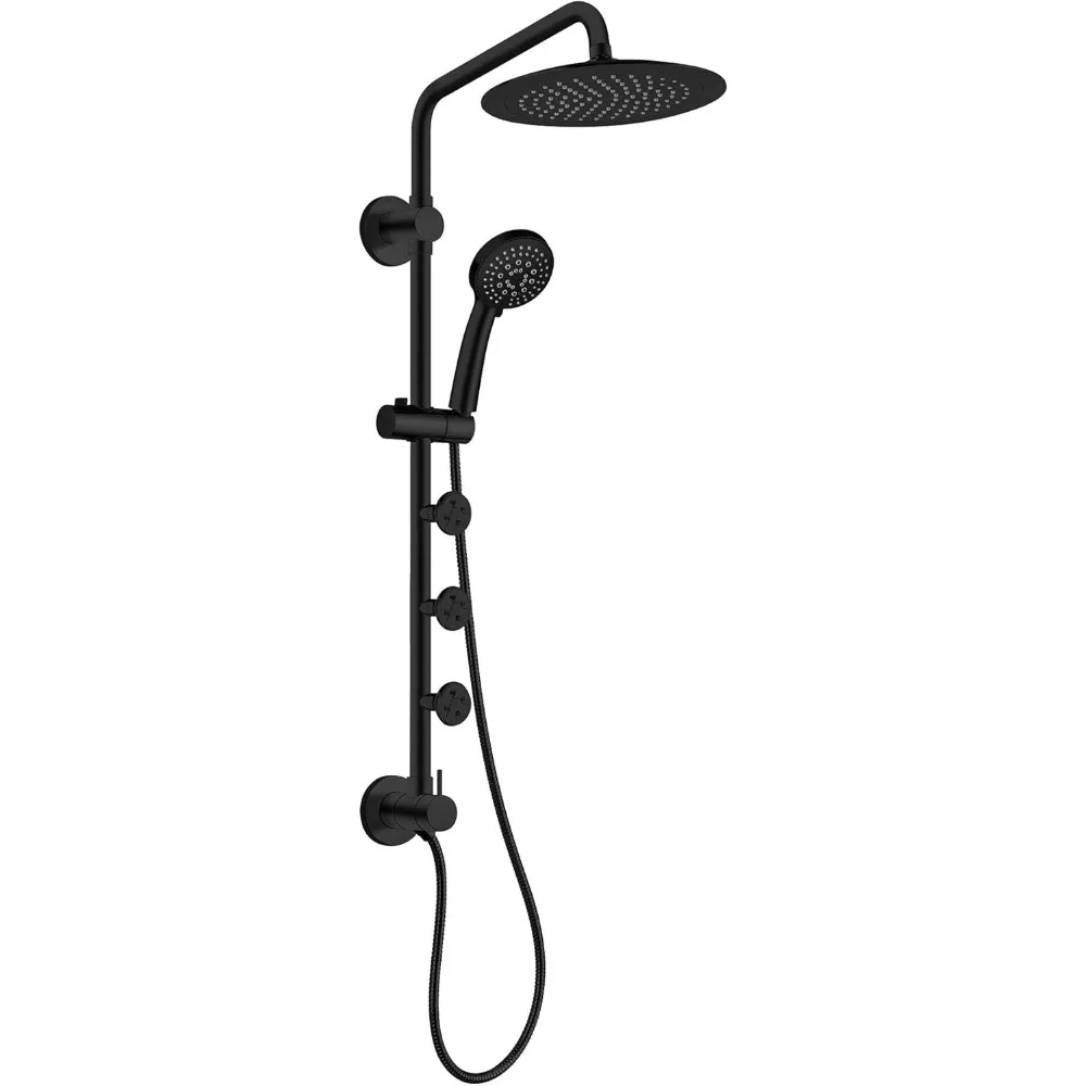 Lanai Shower System, 8" Rain Showerhead, 5-Function Hand Shower, 3 Body Spray Jets, Adjustable Slide Bar
Lanai Shower System, 8" Rain Showerhead, 5-Function Hand Shower, 3 Body Spray Jets, Adjustable Slide Bar